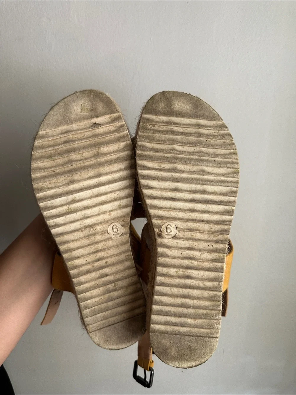 Women’s Yellow Espadrille Platform Sandals